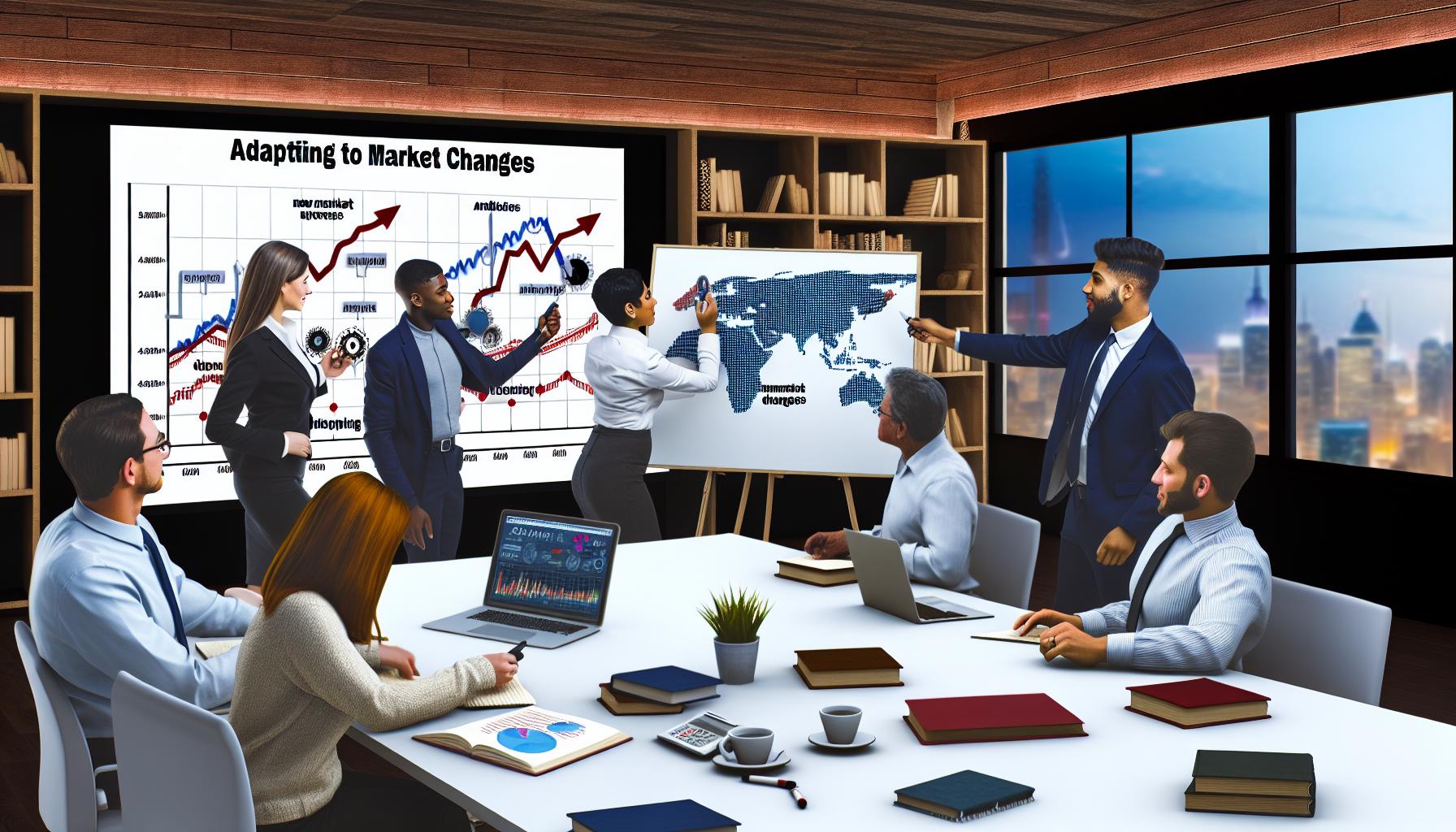 Adaptation aux changements du marché pour les entreprises.