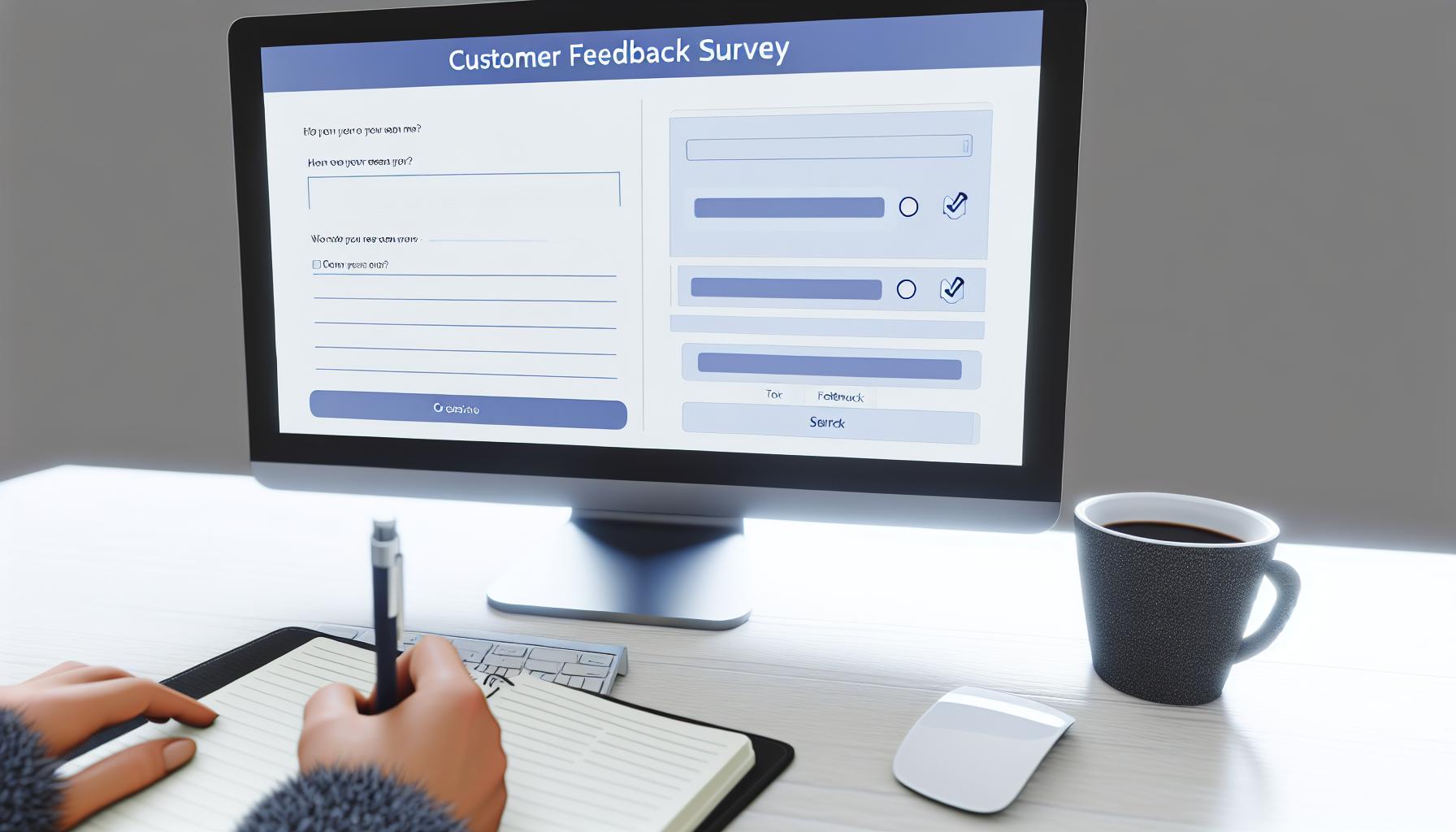 Création de sondages de retour client en ligne.