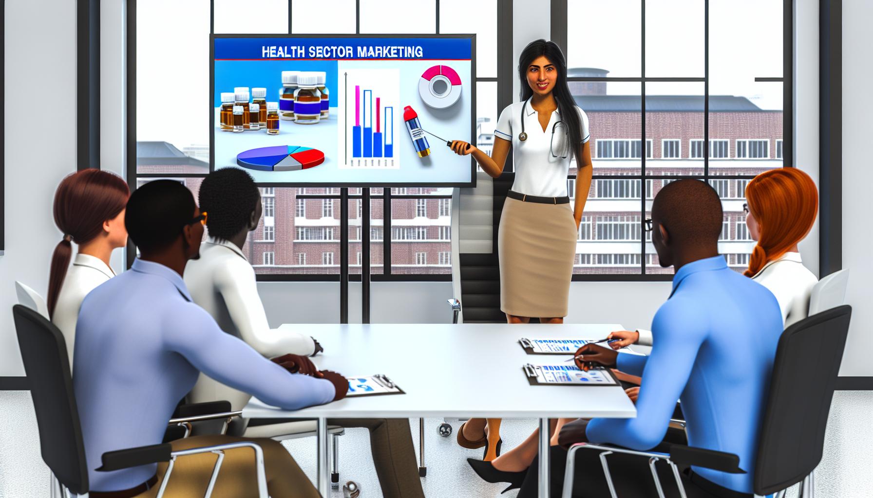 Marketing dans le secteur de la santé.