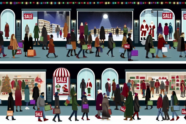 Marketing pendant les fêtes.