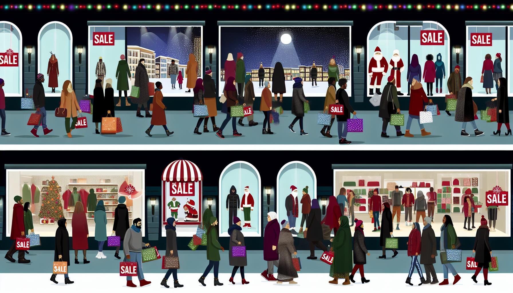 Marketing pendant les fêtes.