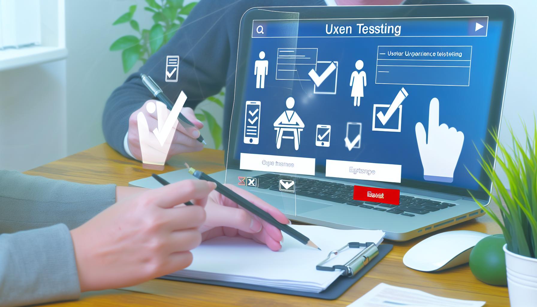 Tests d'expérience utilisateur (UX) pour les entreprises en ligne.